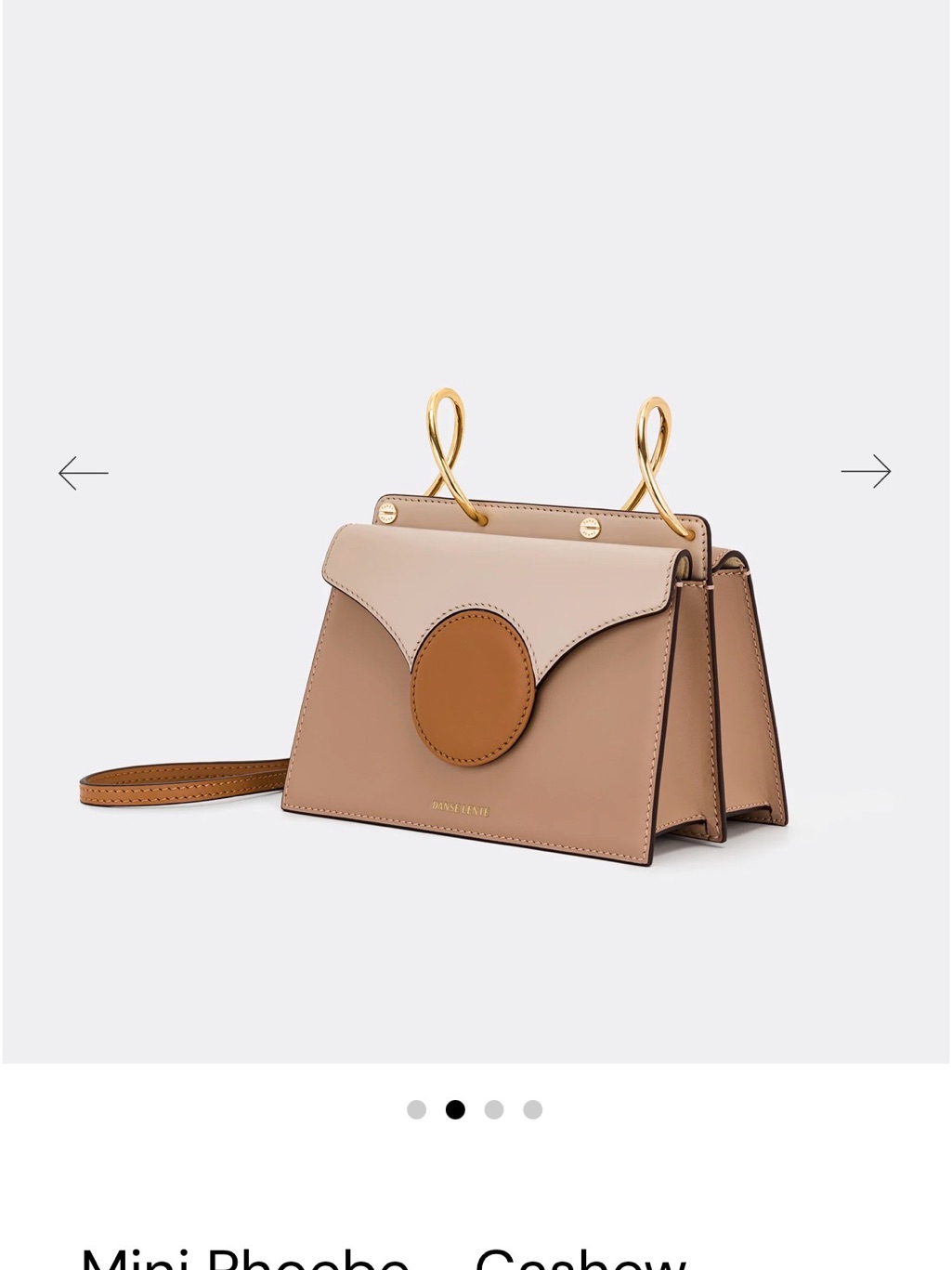 Danse Lente Mini Phoebe Shoulder Bag - Cashew Camel - Never Used Like New — image 3 of 5
